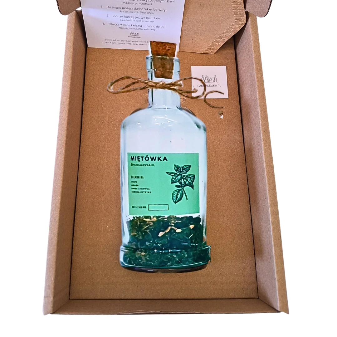 Zestaw do robienia nalewki MIĘTÓWKA