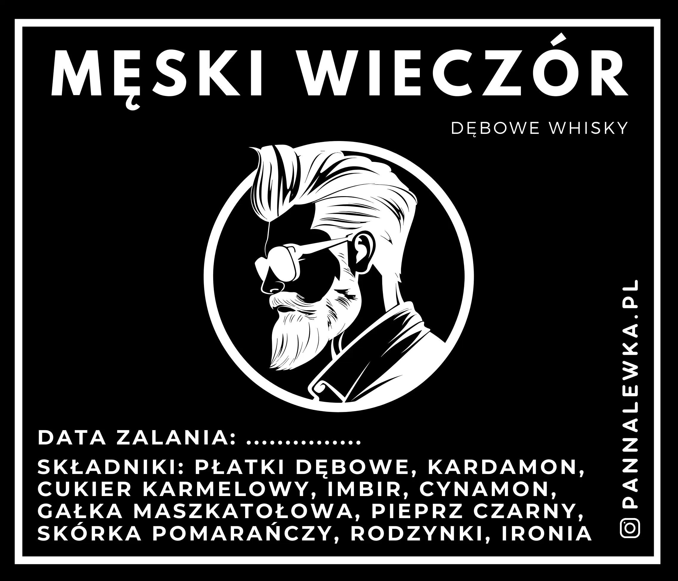 Zestaw do przygotowywania nalewki MĘSKI WIECZÓR