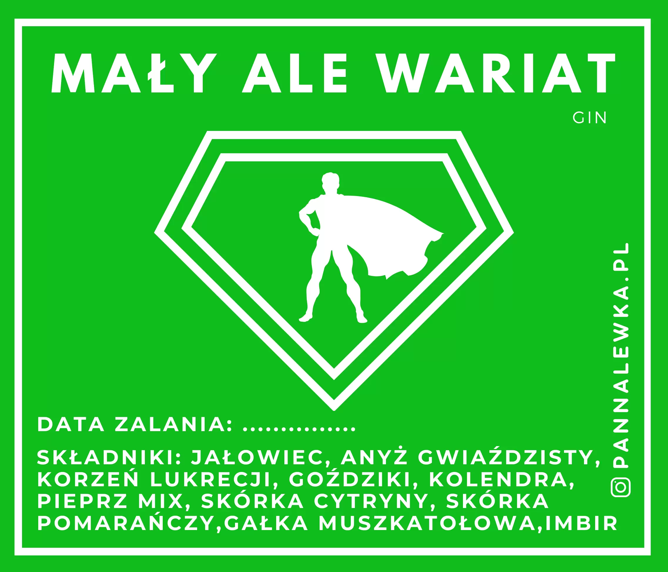 Zestaw do robienia nalewki MAŁY ALE WARIAT