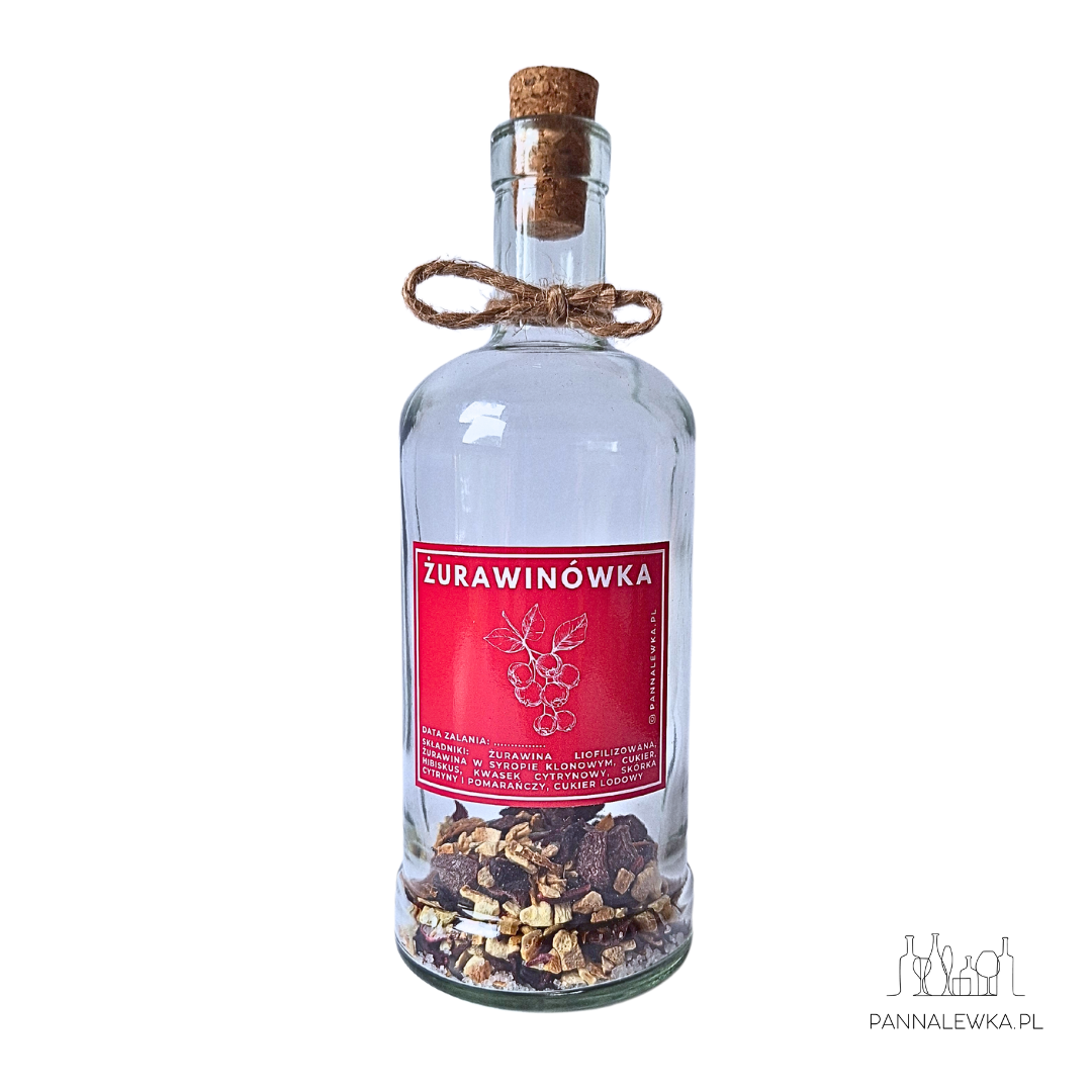 Zestaw do robienia nalewki ŻURAWINÓWKA