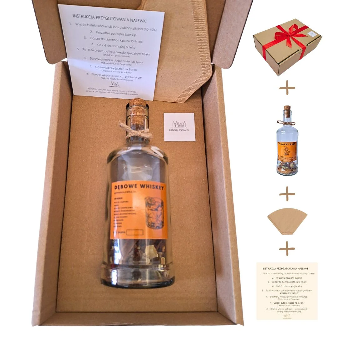Zestaw do robienia nalewki DĘBOWE WHISKEY